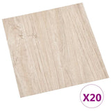 VidaXL floorboards 20 st self -adhesive 1.86 m² PVC light brown