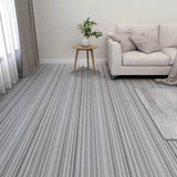 Planchers Vidaxl 20 ST auto-adhésif 1,86 m² en PVC gris clair