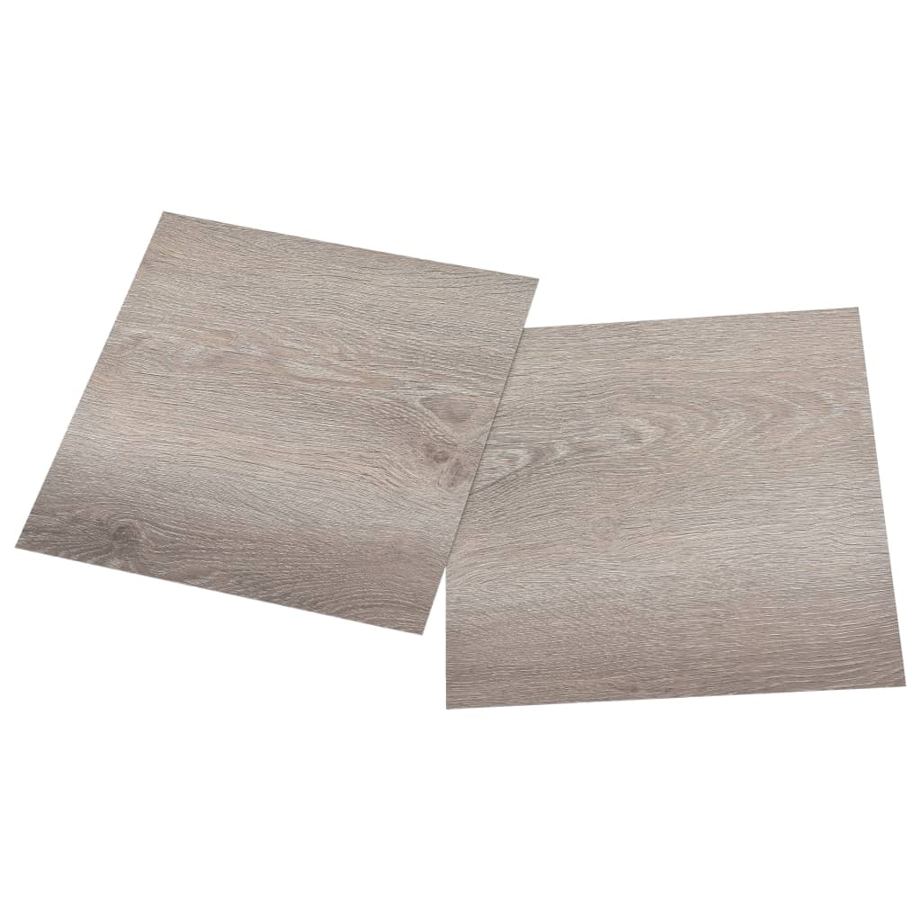 Vidaxl Floor Abeards 20 St Autoadesivo 1,86 m² PVC Taupe