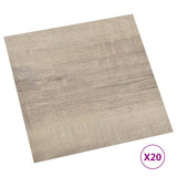 VIDAXL -Dielen 20 St. Selbstadhäsiv 1,86 m² PVC Taupe