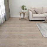 Vidaxl Floorboards 20 St auto-adhésif 1,86 m² PVC Taupe