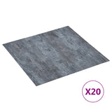 Planchers vidaxl 20 st auto-adhésif 1,86 m² motif en marbre gris en PVC