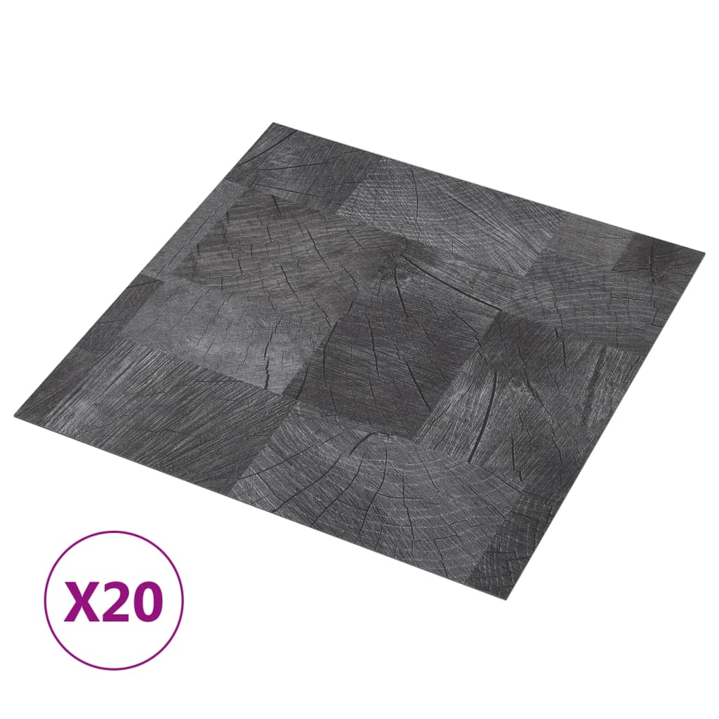 Vidaxl Floorboards 20 St Self -Adhesive 1,86 m² Struktura dřeva