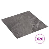 VidaXL floorboards 20 st self -adhesive 1.86 m² PVC black pattern