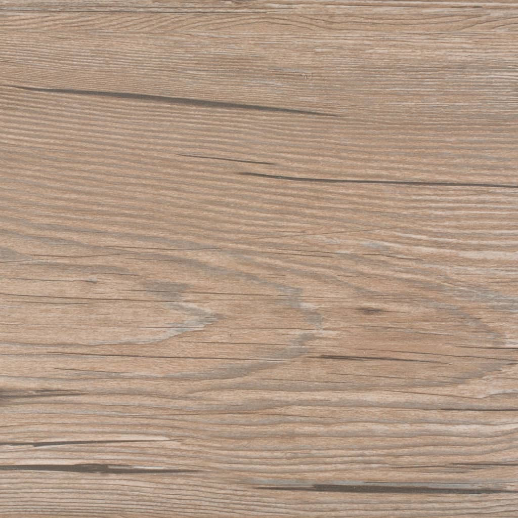 Vidaxl Floorboards Selvlavt 5,21 m² 2 mm PVC Brown Oak