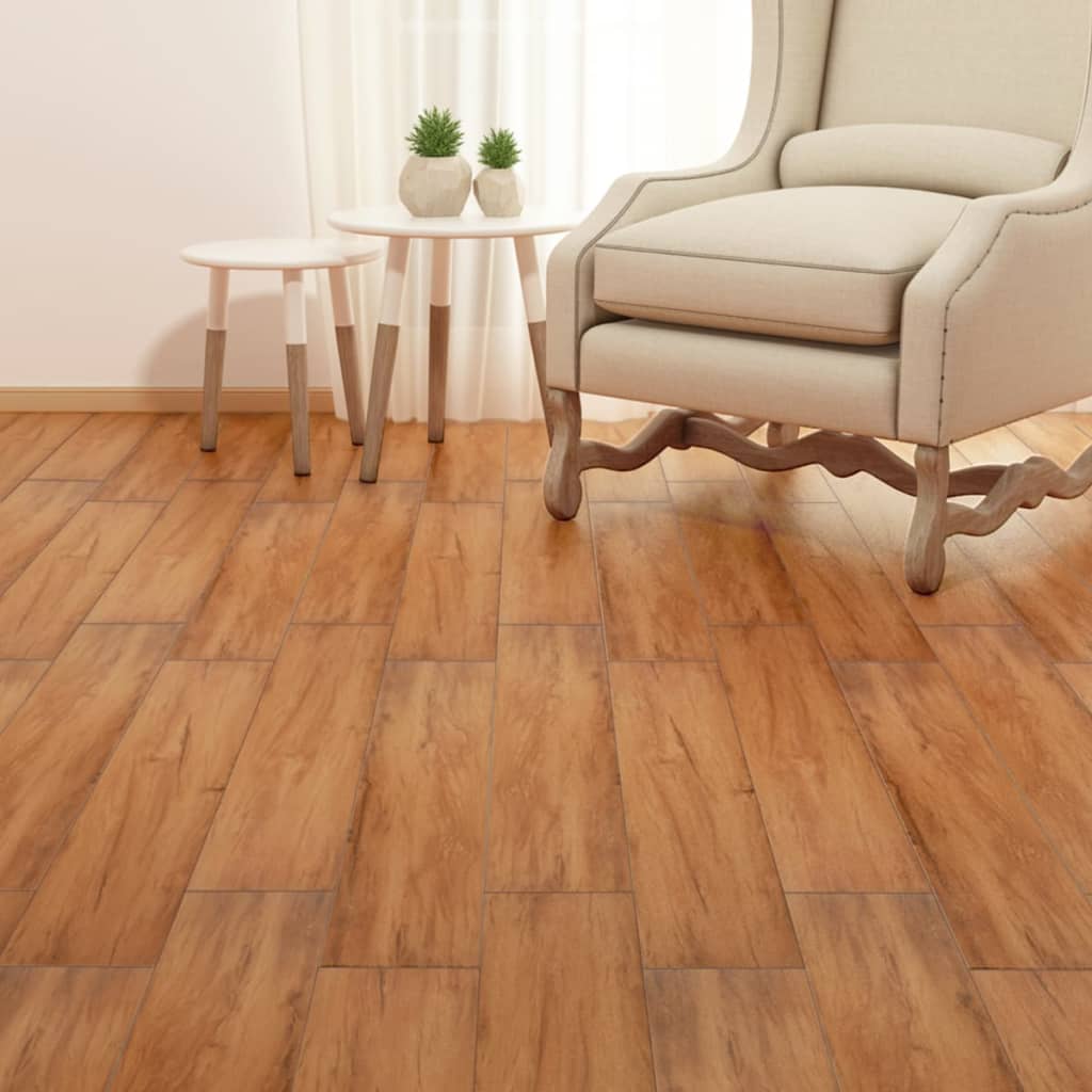 Vidaxl Floorboards Self -adhesive 5.21 m² 2 mm PVC Natural elm