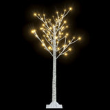 Saule de l'arbre de Noël Vidaxl avec 120 LED blancs chauds à l'intérieur et à l'extérieur 1,2 m