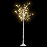 Saule de l'arbre de Noël Vidaxl avec 140 LED blancs chauds à l'intérieur et à l'extérieur 1,5 m