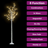 Vidaxl Christmas Tree Willow con 180 LED bianchi caldi all'interno e all'esterno di 1,8 m