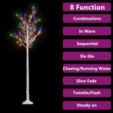 Vidaxl Christmas Tree Willow 180 LED multi-colorants à l'intérieur et à l'extérieur 1,8 m