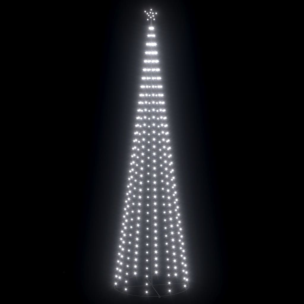 Vidaxl KegelkerstBoom 752 Cold -White LED 160x500 cm