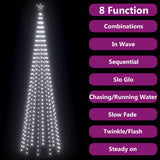 Vidaxl KegelkerstBoom 752 Cold -White LED 160x500 cm