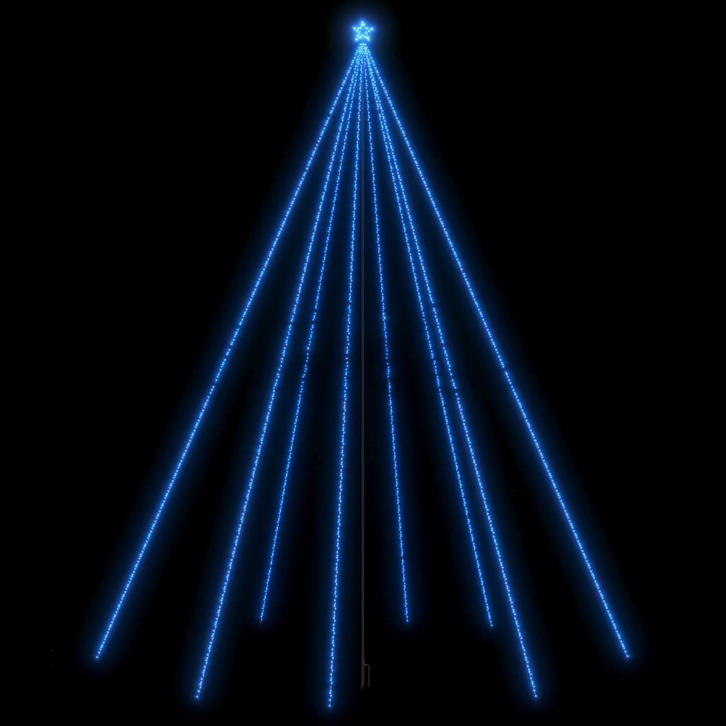 Albero di Natale a LED Vidaxl all'interno di 1300 LED 8 m blu