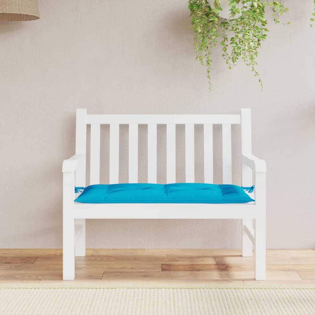 Vidaxl Garden Banch Cushion 110x50x7 cm tessuto oxford azzurro