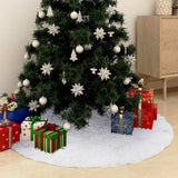 Falda de árbol de Navidad Vidaxl 90 cm Kunstvacht White