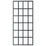 VidaXL sliding door 90x205 cm ESG glass and aluminum black