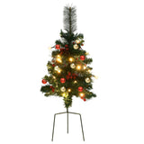 Vidaxl Tuinkerst Dreves 2 St z osvetlitvijo 76 cm PVC