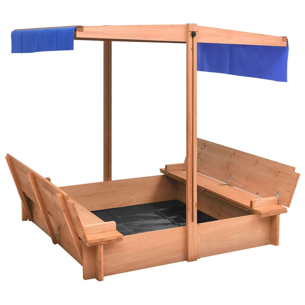 Vidaxl Sandbox con tetto 112x112x112 cm pinehout