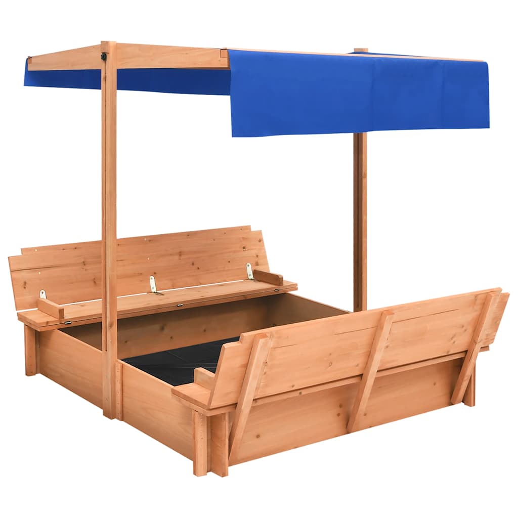 Sandbox Vidaxl se střechou 112x112x112 cm Pinehout