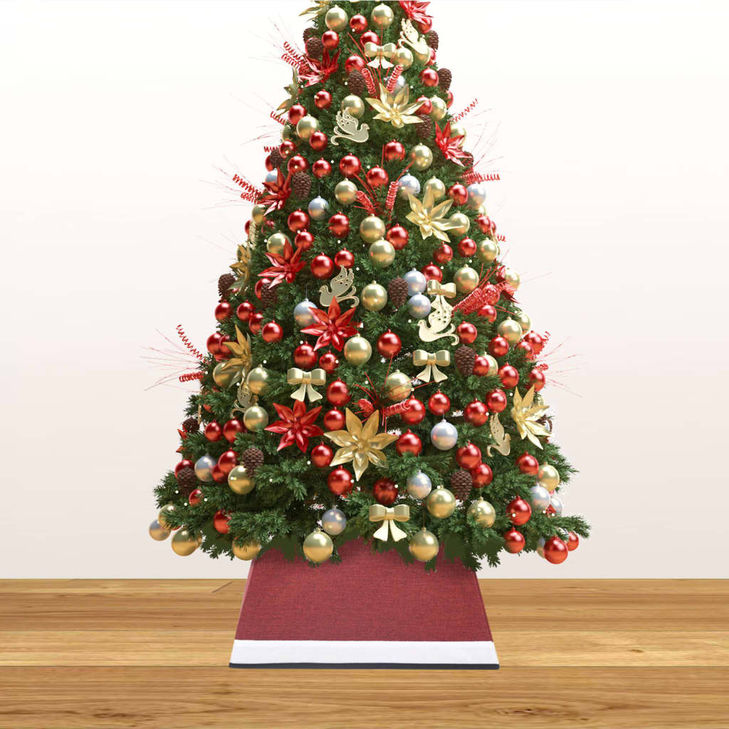 Vidaxl Christmas Tree Sukně 48x48x25 cm červená a bílá