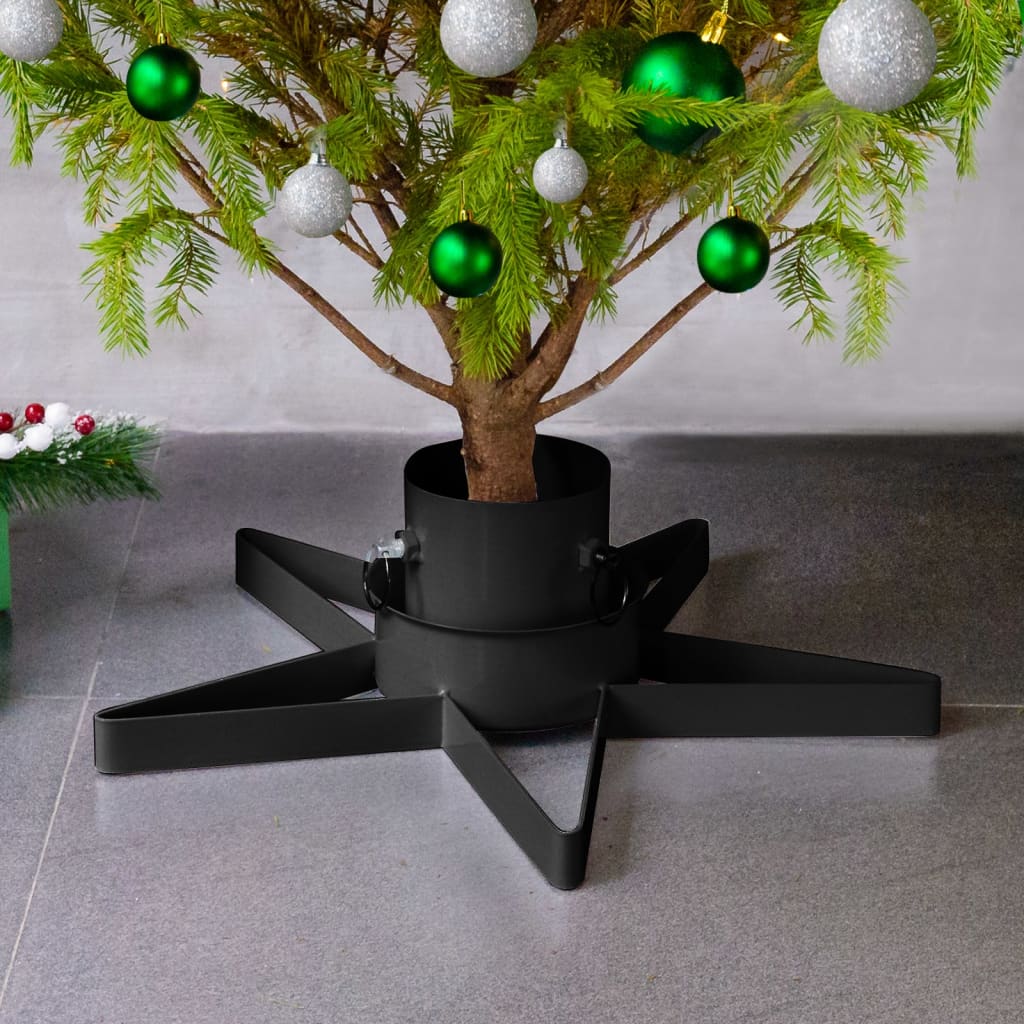 Soporte de árbol de Navidad Vidaxl 47x47x13.5 cm negro