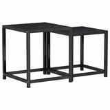 Vidaxl salontafels 2 st mdf zwart