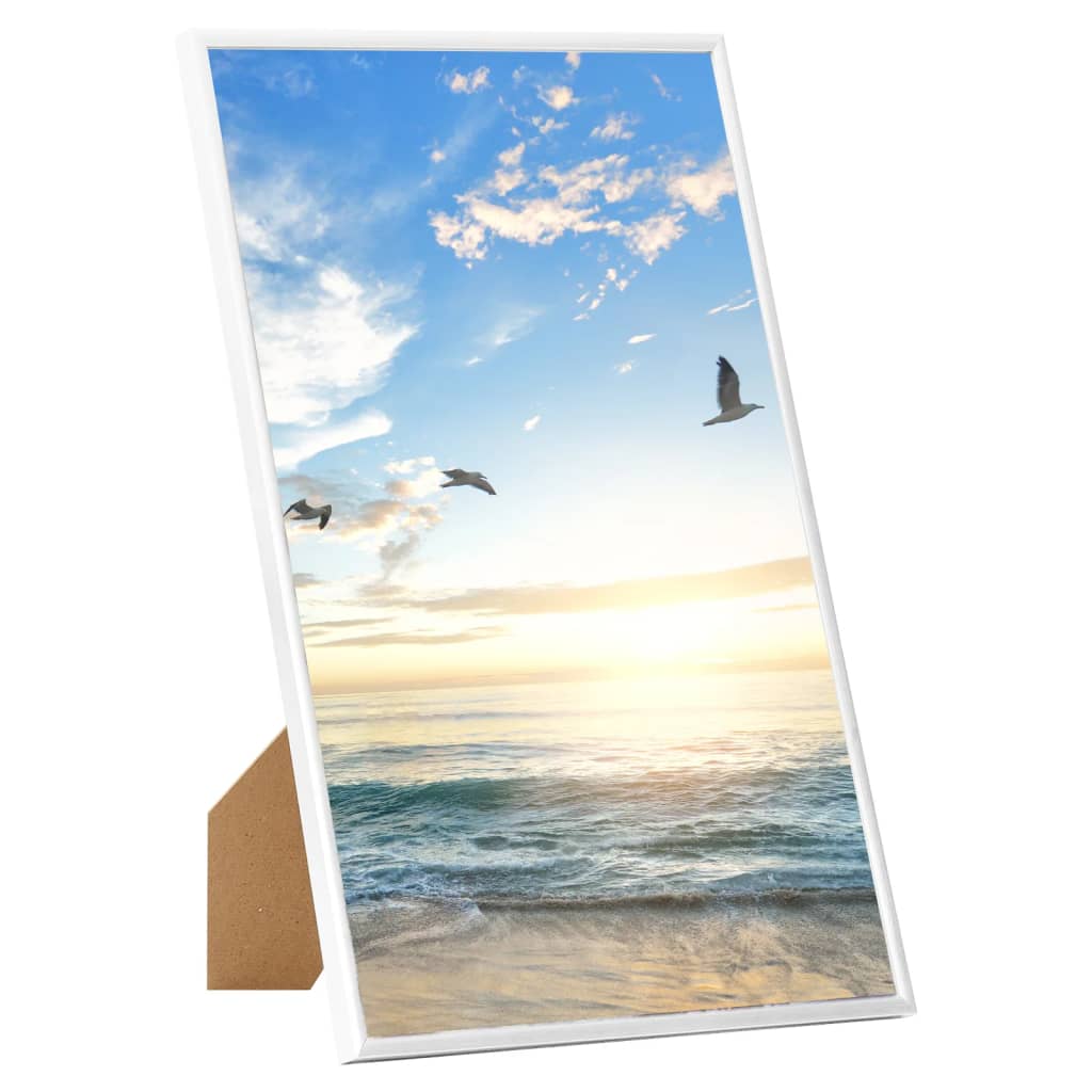 VidaXL Fotolijsten 3 st voor tafel 10x15 cm MDF wit