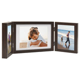 Vidaxl Photo Frame Triptych 28x18 cm+2x (13x18 cm) hnědá