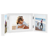 Vidaxl Photo Frame Triptych 28x18 cm+2x (13x18 cm) bílá