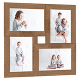 Vidaxl Photo Phrame fir 4x (13x18 cm) Foto MDF Liichtbrong