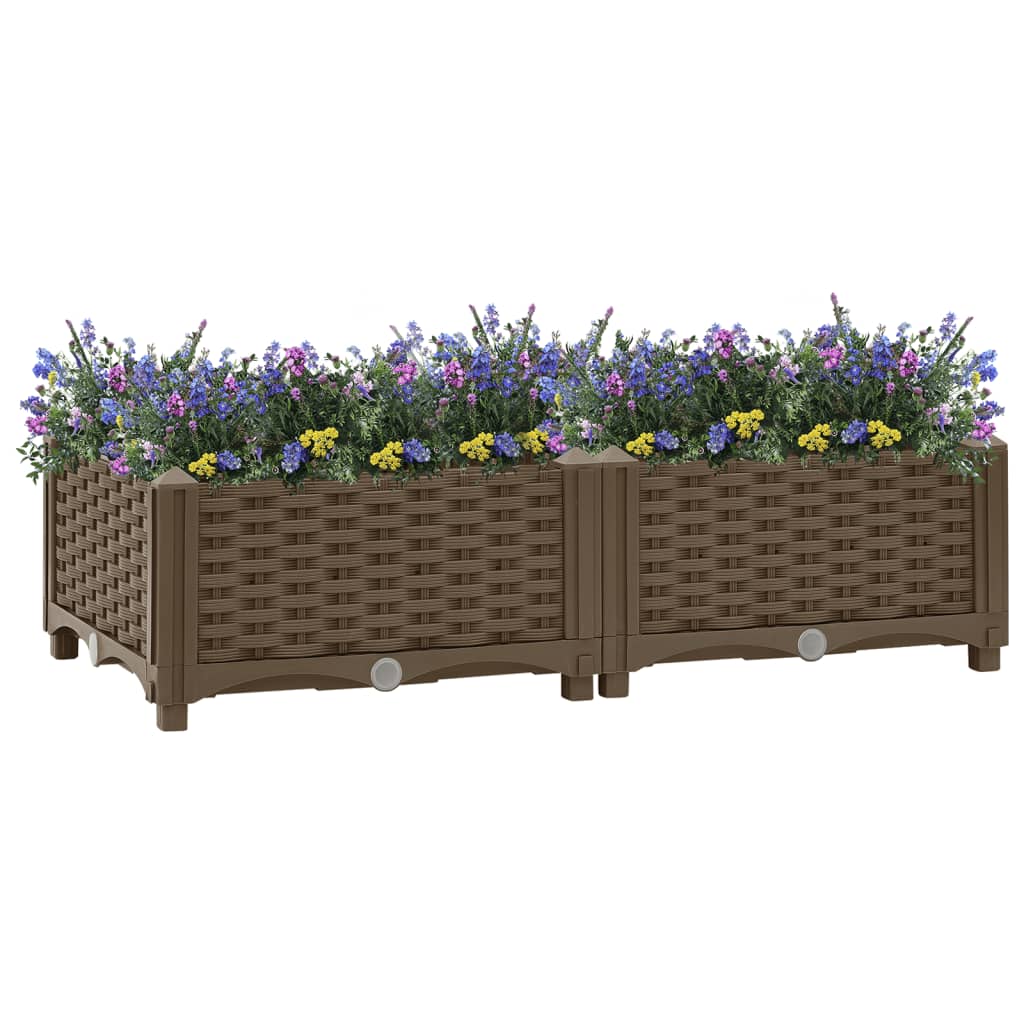 Vidaxl Planter hævede 80x40x23 cm polypropylen