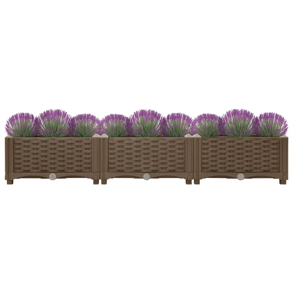 Vidaxl Planter hævede 120x40x23 cm polypropylen