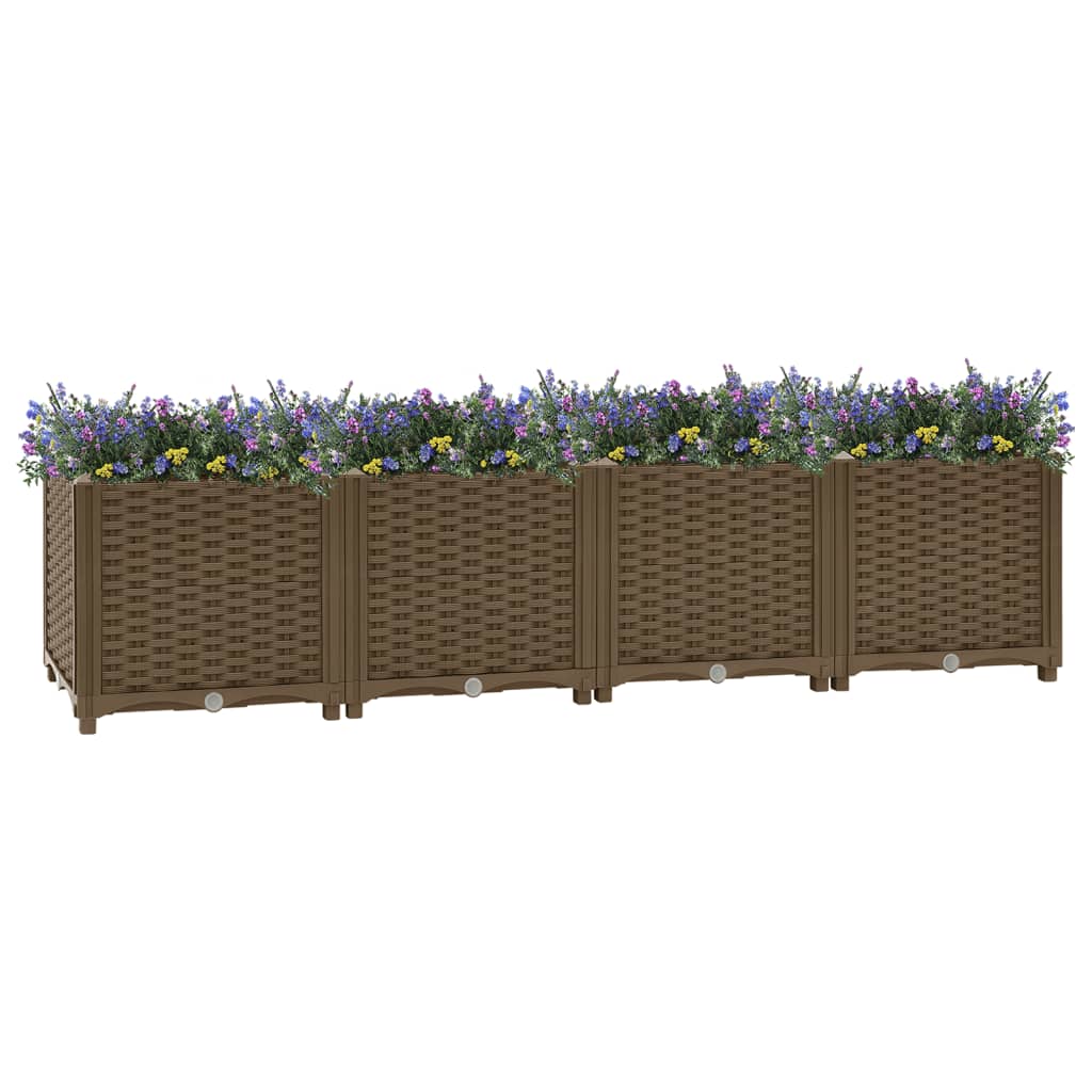 Vidaxl Planter hævet 160x40x38 cm polypropylen