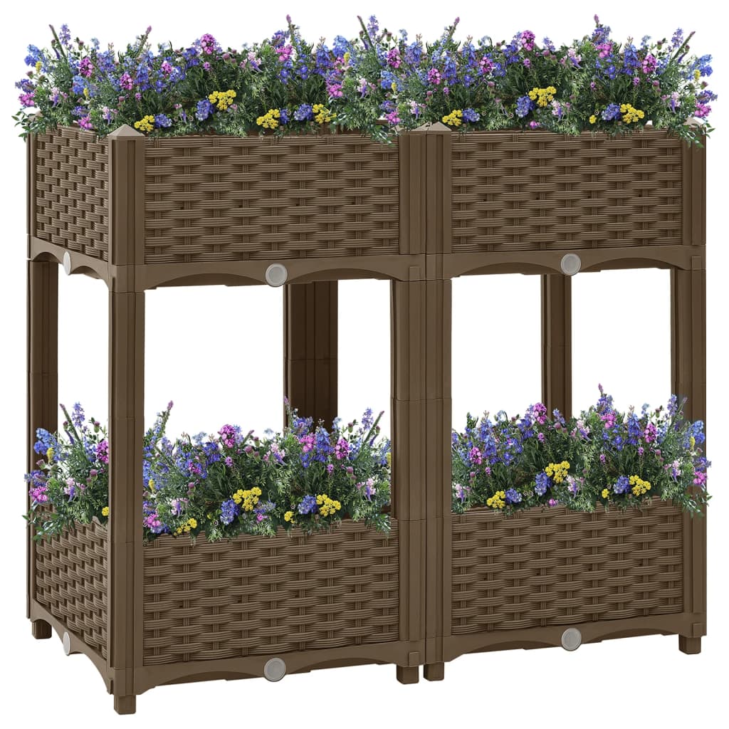 Vidaxl Planter hævede 80x40x71 cm polypropylen