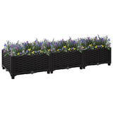 Vidaxl Planter hævede 120x40x23 cm polypropylen