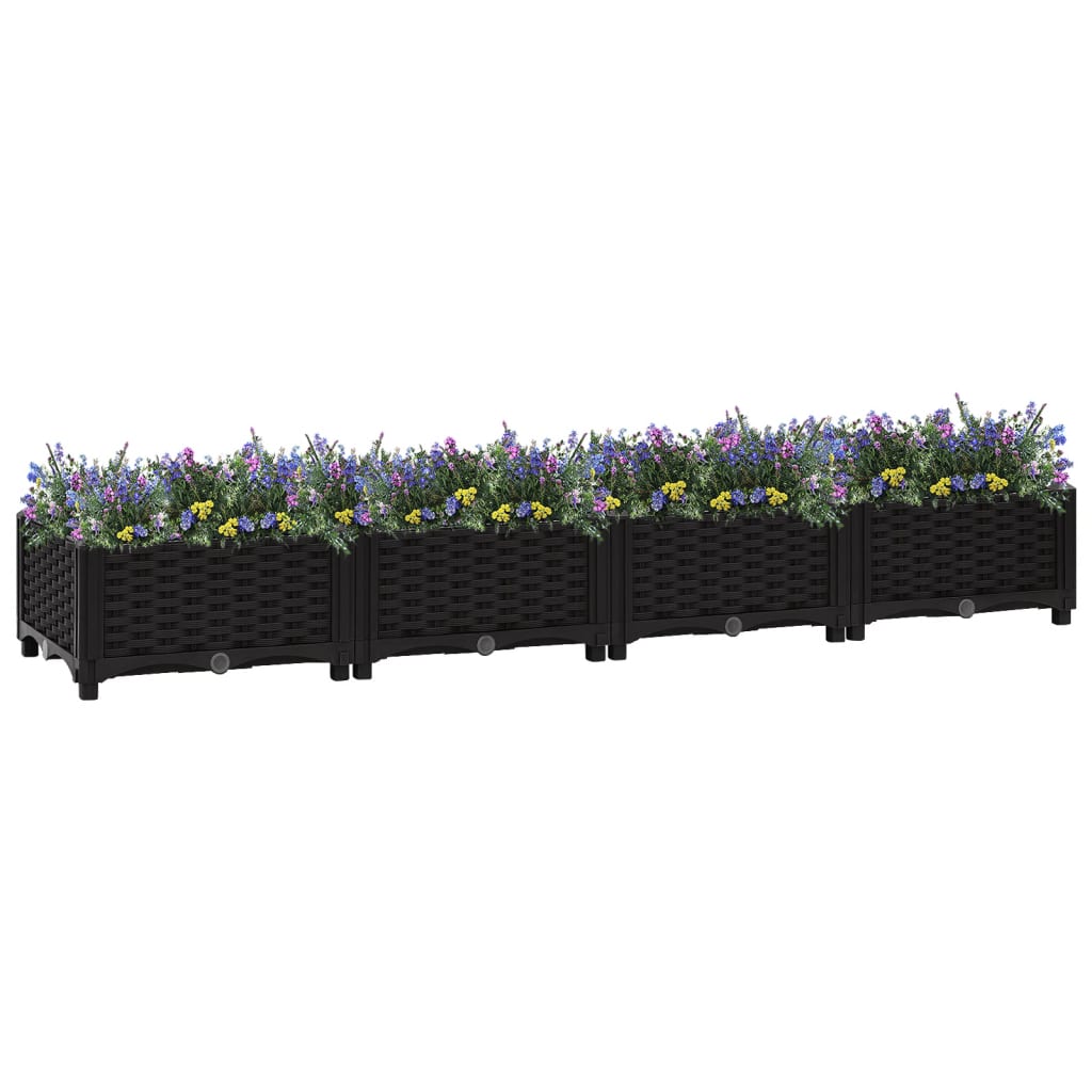 Vidaxl Planter hævet 160x40x23 cm polypropylen