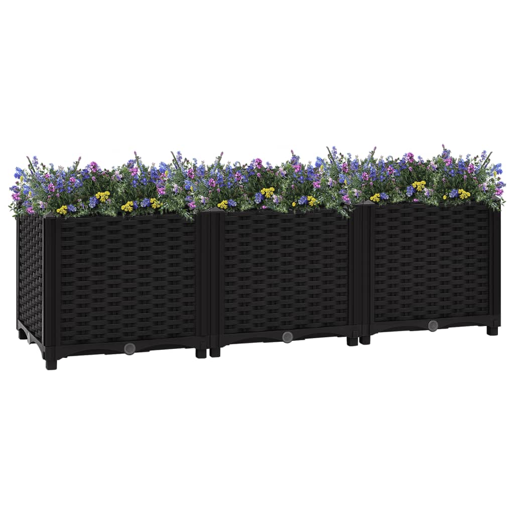 Vidaxl Planter hævede 120x40x38 cm polypropylen