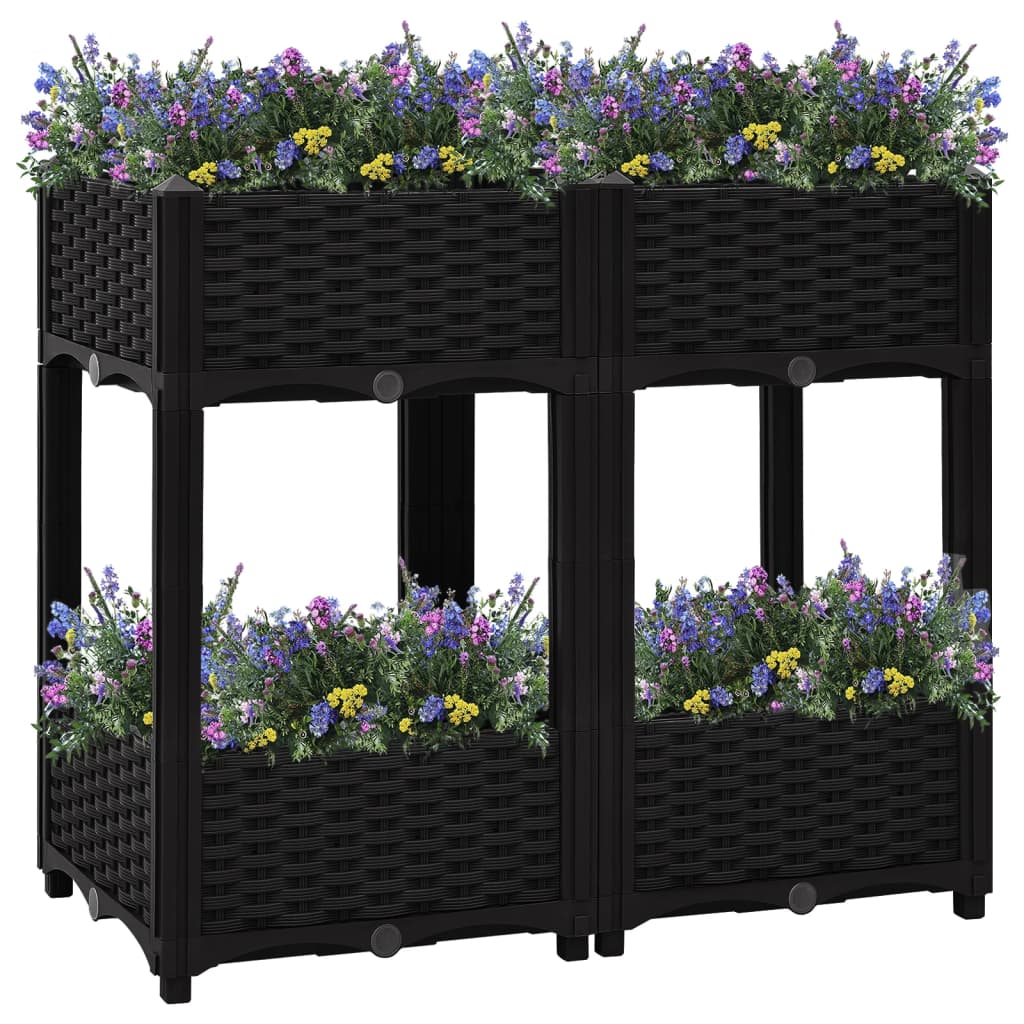 Vidaxl Planter hævede 80x40x71 cm polypropylen