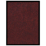 VidaXL Deurmat 40x60 cm gestreept rood