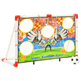 VIDAXL -Fußballziele mit Zielwand 120x51x77,5 cm