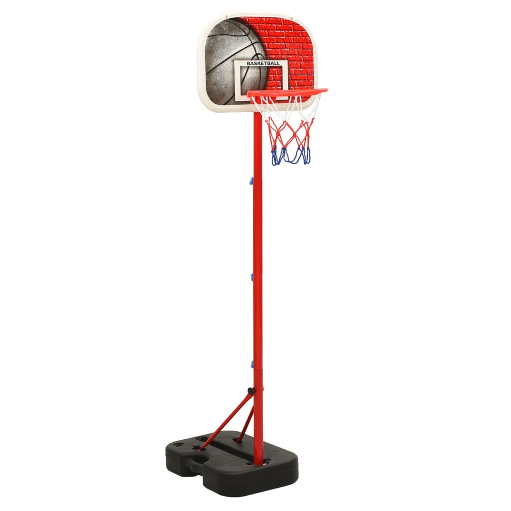 VidaXL Basketbalset draagbaar verstelbaar 138,5-166 cm