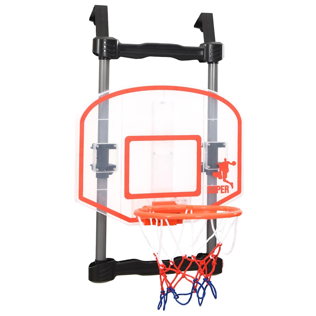 Vidaxl Children's basket ball set for door adjustable