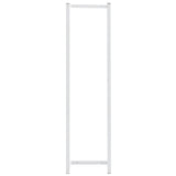 Rack per asciugamano Vidaxl 25x20x95 cm acciaio bianco