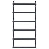 Rack de serviettes Vidaxl 24x12x48 cm en acier noir