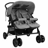 Vidaxl Twin Children's Steel Light Grey