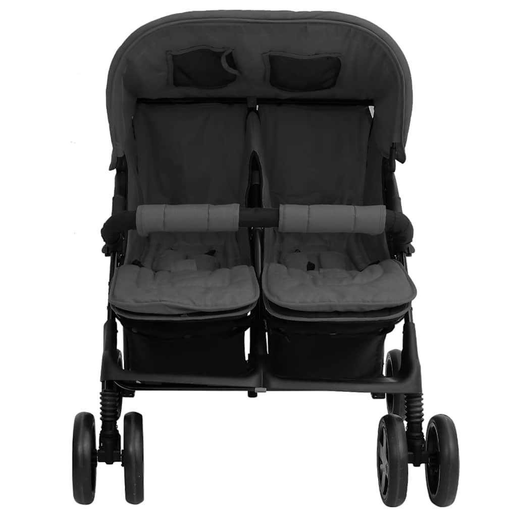 Vidaxl Twin Children's Steel Dark Gray