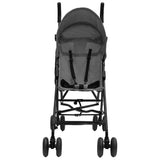 Vidaxl Kinderbuggy Steel Light a Black