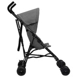 Vidaxl Kinderbuggy Steel Light a Black