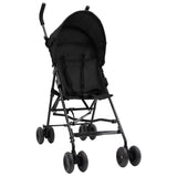 Vidaxl Kinderbuggy Staal Anthracite -Black a Black