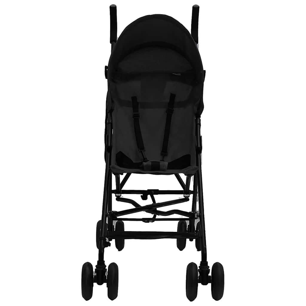 Vidaxl Kinderbuggy Staal Anthracite -Black a Black